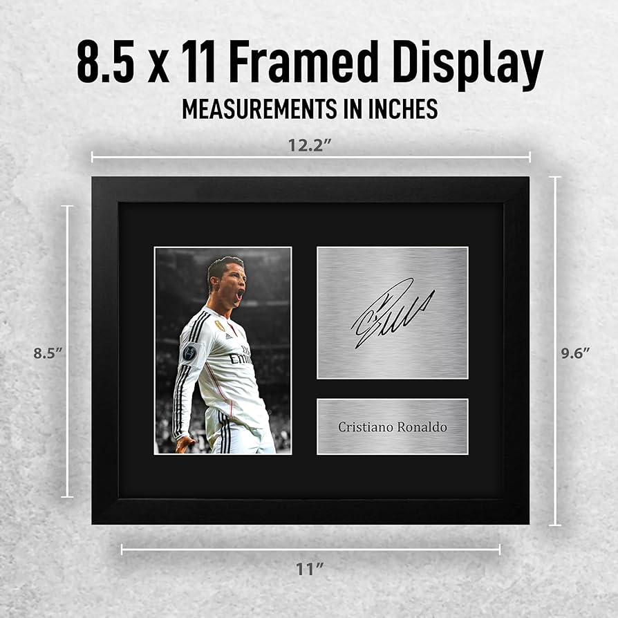 Amazon.com: HWC Trading Cristiano Ronaldo Real Madrid Framed Gifts
